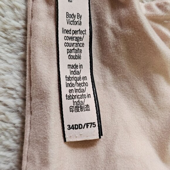 Victorias Secret Body By Victoria 34DD Bra Lightly Lined Perfect Coverage Pink - Picture 5 of 9